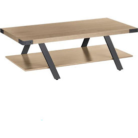 Mirella Coffee Table, 23-3/4"D x 48"W x 16"H, Sand Dune