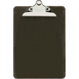 Plastic Clipboard, 1-1/4" Capacity, 8-1/2" x 11" Sheets, Translucent Black