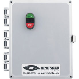 NEMA 4X Enclosed Motor Starter, 26A, 3PH, Direct Online, Start/Stop, 100-250V, 20-24A
