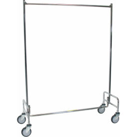 Single Garment Rack, 36", Steel, Chrome Finish