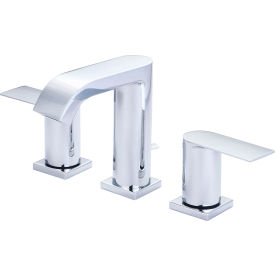 Two Handle Bathroom Widespread Faucet with Pop-UP Polished Chrome
