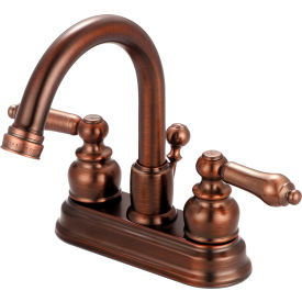 Two Handle Bathroom Faucet with Pop-Up Oil Rubbed Bronze