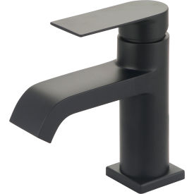 Single Lever Bathroom Faucet with Touch Drown Drain Matte Black