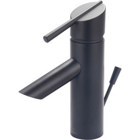 Single Lever Bathroom Faucet with Pop-Up Matte Black