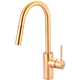 Motegi Single Lever Pull-Down Kitchen Faucet PVD Brushed Gold