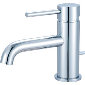 Single Lever Bathroom Faucet with Brass Pop-Up Polished Chrome