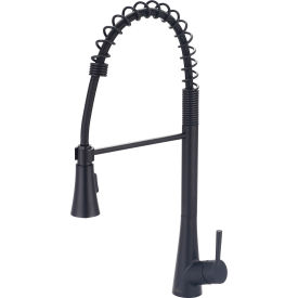 Single Lever Pre-Rinse Spring Pull-Down Kitchen Faucet Matte Black