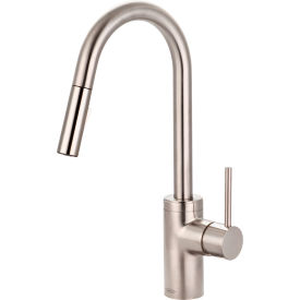 Single Lever Pull-Down Kitchen Faucet PVD Brushed Nickel