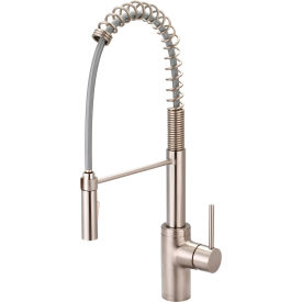 Motegi Single Lever Pre-Rinse Spring Pull-Down Kitchen Faucet PVD Brushed Nickel
