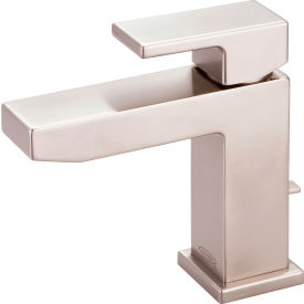 Single Lever Bathroom Faucet with Pop-Up PVD Brushed Nickel