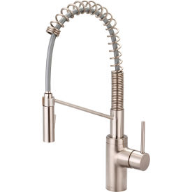 Motegi Single Lever Pre-Rinse Spring Pull-Down Kitchen Faucet PVD Brushed Nickel
