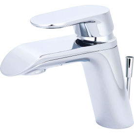 Single Lever Bathroom Faucet with Pop-Up Polished Chrome