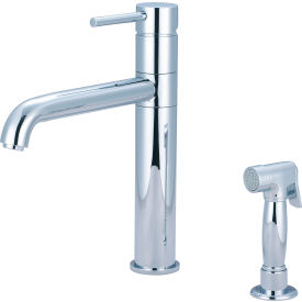 Single Lever Kitchen Faucet with Spray Polished Chrome