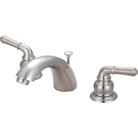 Two Handle Bathroom Widespread Faucet with Pop-Up PVD Brushed Nickel