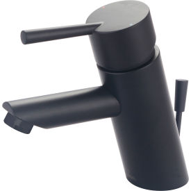 Single Lever Bathroom Faucet with Pop-Up Matte Black