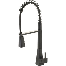 Single Lever Pre-Rinse Spring Pull-Down Kitchen Faucet Matte Black