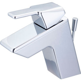 Single Handle Bathroom Faucet with Pop-Up Polished Chrome