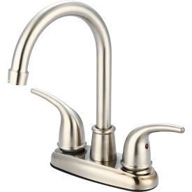 Two Handle Bar Faucet PVD Brushed Nickel