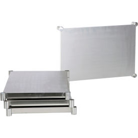 Stainless Steel Shelving Kit, 36"W x 24"D, 600 Lb. Capacity, Brushed Silver