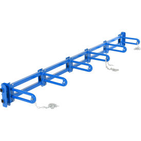 Steel Vertical Bar Storage Rack, 14-1/4" x 101" x 9", Blue