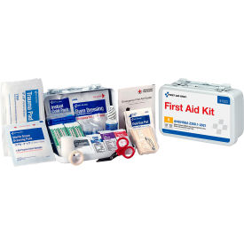 First Aid Kit, 10 Person, ANSI Compliant, Class A, Metal Case