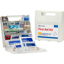 First Aid Kit w/ Dividers, 50 Person, ANSI Compliant, Class A, Plastic Case