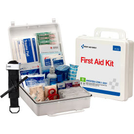 First Aid Kit, 50 Person, ANSI Compliant, Class B, Plastic Case