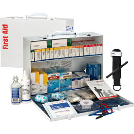 2 Shelf First Aid Cabinet, 75 Person, ANSI Compliant, Class B