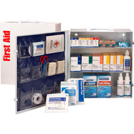 3 Shelf First Aid Cabinet, 100 Person, ANSI Compliant, Class A