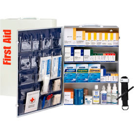 4 Shelf First Aid Cabinet, 150 Person, ANSI Compliant, Class B