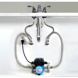 Under Sink Recirculation System for Large Tank or Tankless Water Heater with Timer