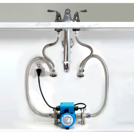Under Sink Recirculation System for Large Tank or Tankless Water Heating without Timer