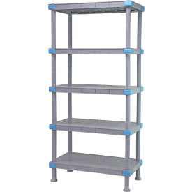 30"W X 24"D X 86"H, 5 Solid Shelves