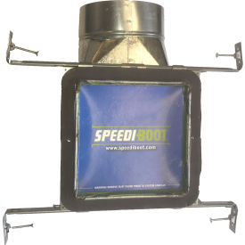 90 Degree Register Vent Boot w/ Adj. Hangers 6" X 6" X 6"