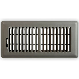 Vent Register With 2 Way Deflection 4" X 10", Storm Gray