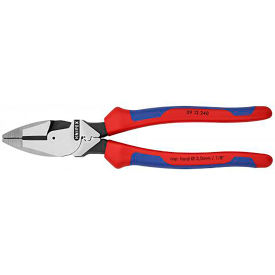 High Leverage Lineman's Plier with Fish Tape Puller and Crimper
