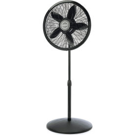 18" Pedestal Fan, 3 Speed, Black