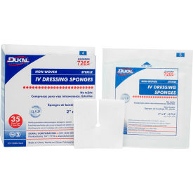 IV Sponge, 2" x 2" Sterile, 6-Ply, 2/PK, 35 PK/Box, 20 Box/Case