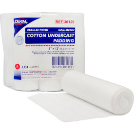 Cotton Undercast Padding, Regular Finish, 6" x 4 Yards, 6 Roll/Bag, 6 Bag/Case