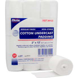Cotton Undercast Padding, Regular Finish, 2" x 4 Yards, 24 Roll/Bag, 3 Bag/Case