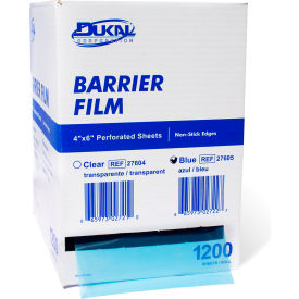 Barrier Film, Blue, 4" x 6" Sheet, 1200 sheets/Roll, 12 Rolls/Case