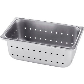 Instrument Tray Only, Perforated, 10-1/4" x 6-1/4" x 3-7/8", Stainless Steel