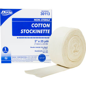 Stockinette, 3" x 25 Yards, Cotton, 6 Roll/Case