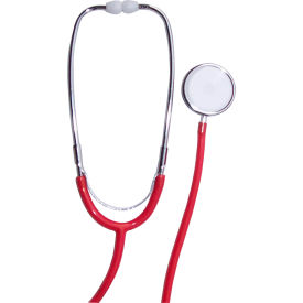 Stethoscope, Single Head, 22", Red
