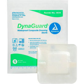 Bordered Waterproof Dressing, 4"L x 4"W, 120 Pcs