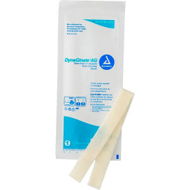 DynaGinate AG Silver Calcium Alginate Dressing, 12"L x 1/4"W, 50 Pcs