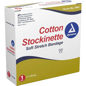 Cotton Stockinette, 2"W x 25 yards, Pack of 4