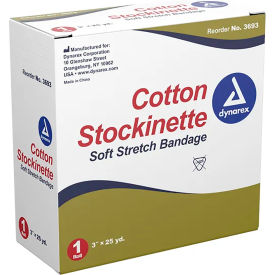 Cotton Stockinette, 3"W x 25 yards, Pack of 4