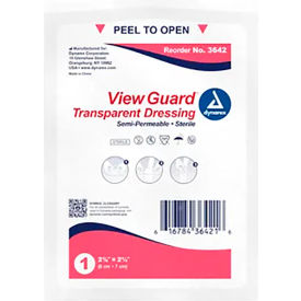View Guard Sterile Transparent Dressings, 2-3/8"L x 2-3/4"W, 400 Pcs