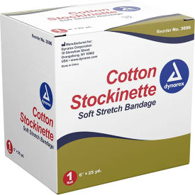 Cotton Stockinette, 6"W x 25 yards, Pack of 4